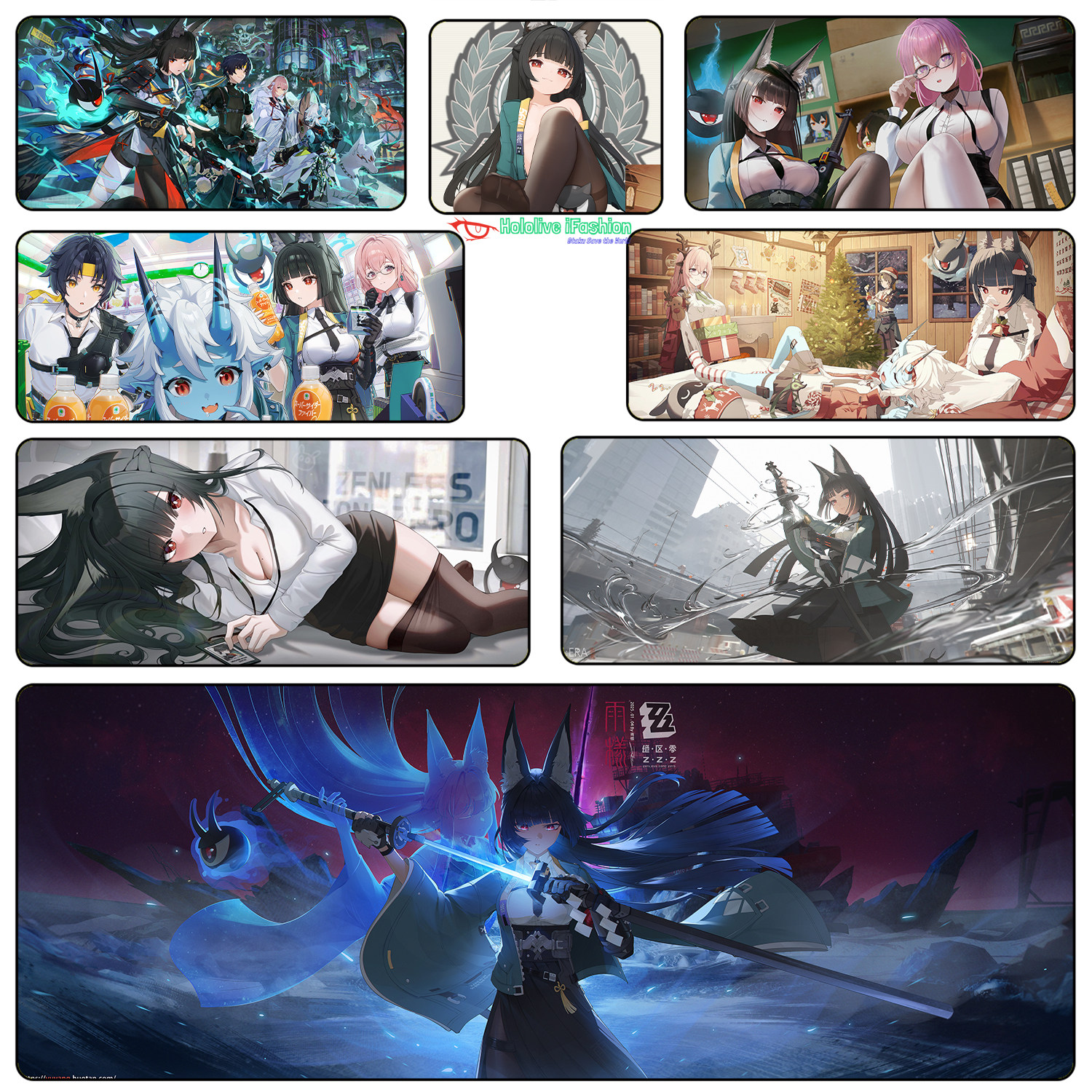 星见雅超大锁边鼠标垫 Miyabi ZZZ桌垫游戏周边二次元美女,电脑硬件/显示器/电脑周边,鼠标垫/贴/腕垫,淘宝优惠券,粉丝福利购,淘宝优惠卷