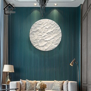 极速样板房间轻奢古典中式 饰品圆形 壁饰卧室客厅挂画酒店墙V面装