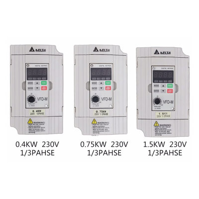 台达变频0.器4kw 0.75kw 1.5kw 220v 380v VFD-M VFD015M21A 全新