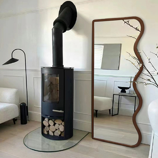 ins风落地式 店镜试衣镜壁挂穿衣镜子 全身镜中古风异形设计师服装