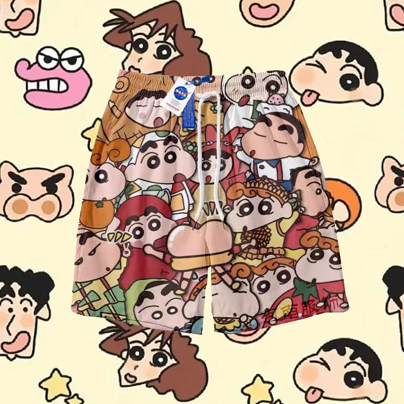 NASA联名蜡笔小新冰丝速干短裤