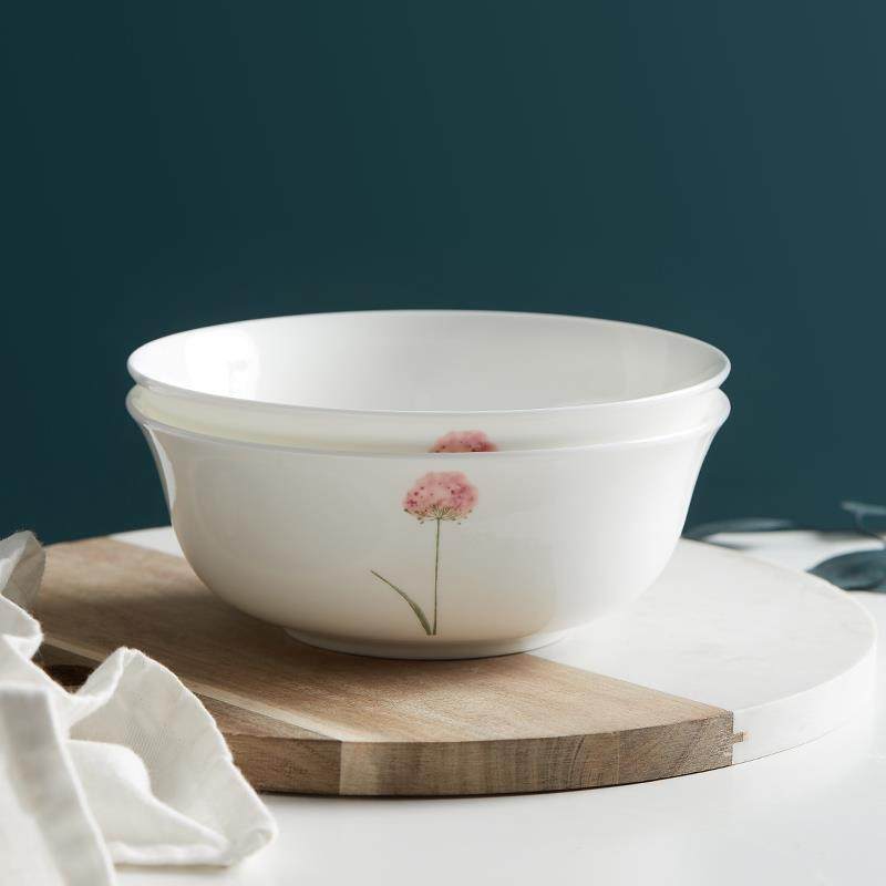 骨瓷餐具面 面碗套装蒸蛋微波炉专用家用大号汤碗陶瓷器吃饭碗组