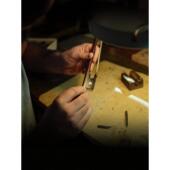 范明红和绿檀木小提琴弓性能级真正 马尾八角形圆杆彩色壳铜配件