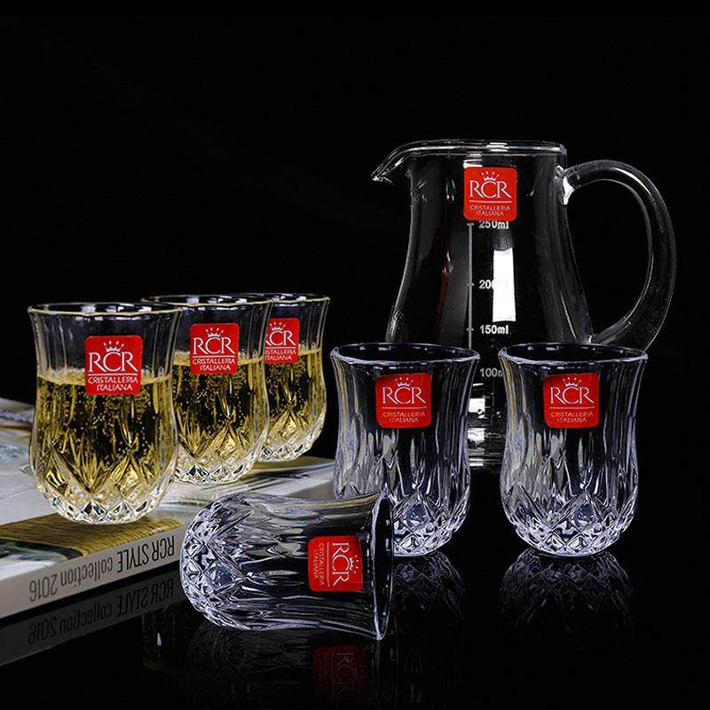 意大利rcr进口水晶白酒杯家用小号子弹杯水晶玻璃杯一口杯烈酒杯