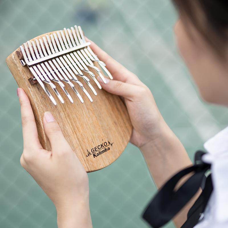 GECKO壁虎卡林巴琴17音21板式拇指琴手指钢初学者便携式kalimba琴
