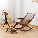 竹子躺椅午休折叠可坐可躺摇摇椅阳台家用成人可睡觉懒人休闲椅子