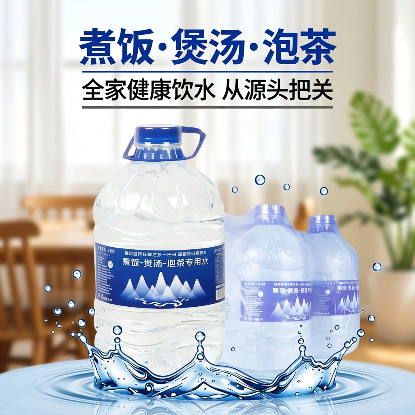 【5升*4大桶装】母婴水巴马天然弱碱性小分子泡茶煮饭煲汤冲奶水