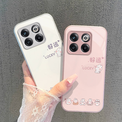 适用一加AcePro手机壳ONEPlusAcePro保护套OPPO新款1加Ace十Pro钢化玻璃1+ACEPor全包防摔AECPor男女好运兔子