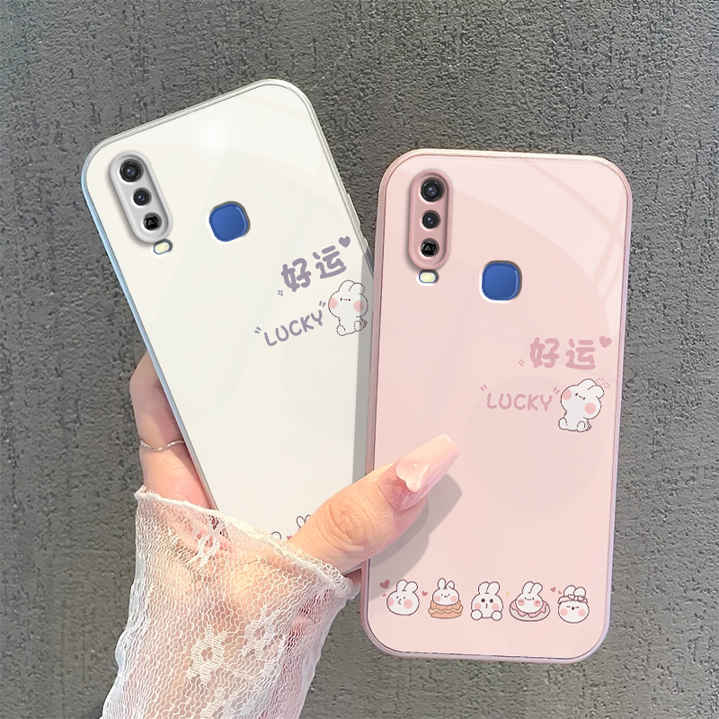 适用vivoY3s手机壳vivo新款Y3s保护viviy套vovoy硬玻璃voviy全包防摔vⅰvoy步步高viv0丫vivoys男女好运兔子