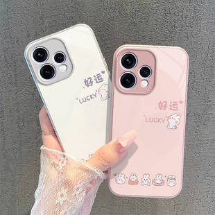 适用OPPOReno15C手机壳Reno15C5G保护套OPPO新款PMD110金属玻璃镜头全包防摔高级感外壳OPPReno男女好运兔子