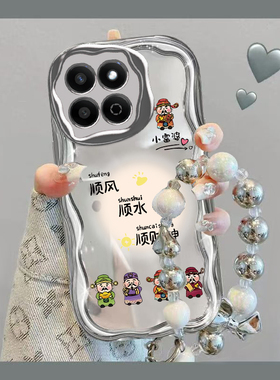 适用荣耀play9t手机壳8tpro新款电镀银play7tpro全包防摔华为play6t保护por套play5男女款honorplay3指定发财