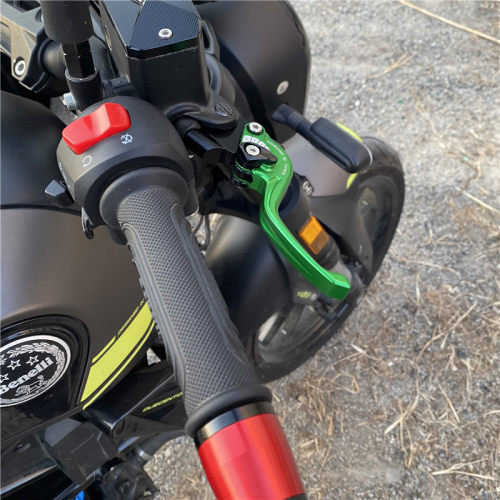 适用春风650NK 400rNK 改装短款两指竞技刹车牛角车把离合拉杆手