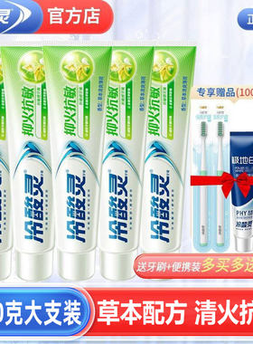 冷酸灵抑火抗敏牙膏清火200g大支