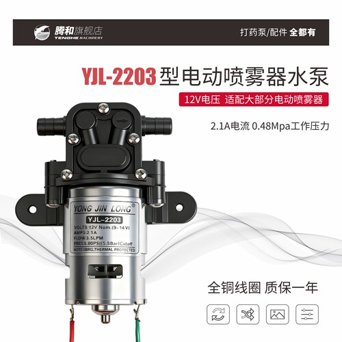 12V铜线2203型正品自吸水泵