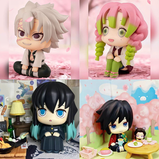 【全款】鬼灭之刃甘露寺蜜璃不死川实弥Q版手办模型摆件摆件礼物