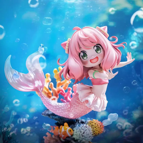 【全款】间谍过家家阿尼亚cos美人鱼二次元可爱少女手办模型摆件