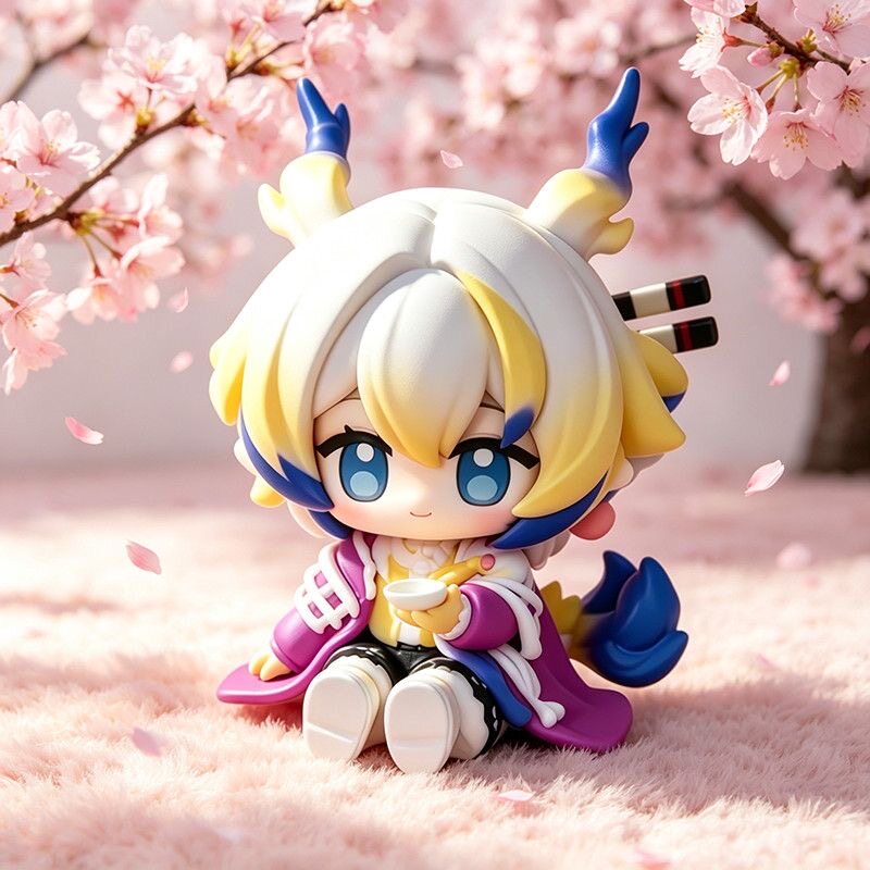 明日方舟 MINI系列坐姿-黍 Q版 GK桌面机箱手办潮玩周边模型礼物图片