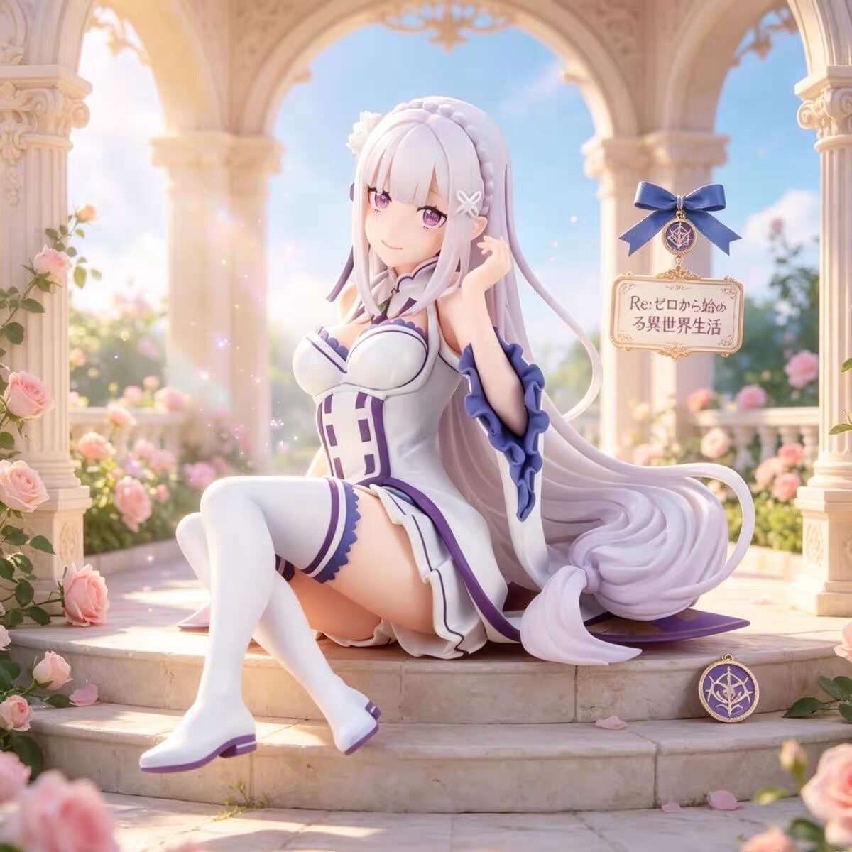 从零开始的异世界生活爱蜜莉雅手办二次元美少女桌面摆件机箱礼物