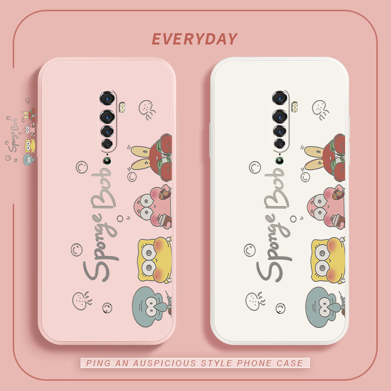 适用opporeno2手机壳新款RenoZ软外壳高级液态硅胶OPPO镜头全包防摔10倍变焦版保护套简约男女派大星挂绳后盖