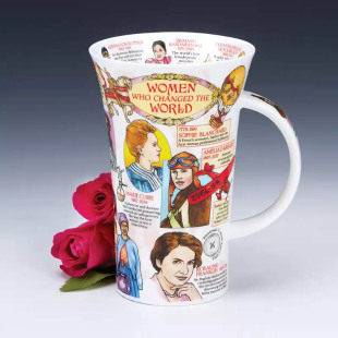 DUNOON丹侬骨瓷马克杯大容量带把水杯办公室改变世界的女性 500ml