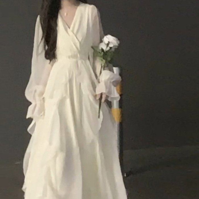 桔梗法式初恋长裙超仙甜美温柔风荷叶边公主连衣裙子女秋冬季穿搭,女装/女士精品,连衣裙,淘宝优惠券,粉丝福利购,淘宝优惠卷