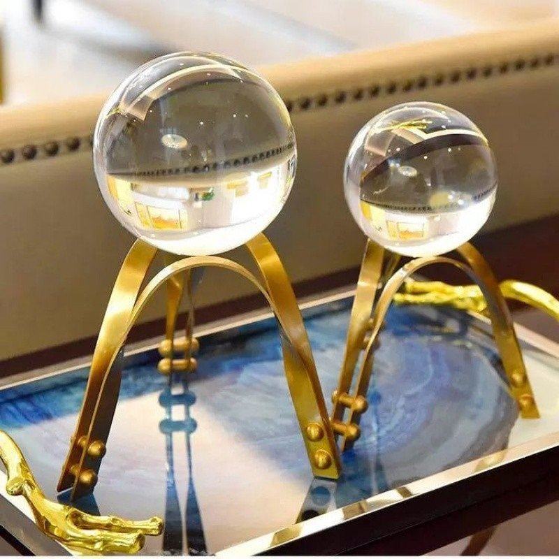 【3621人】新款摆件轻奢水晶球摆件酒柜北欧现公室客厅玄关电视ァ,家居饰品,桌面摆件,淘宝优惠券,粉丝福利购,淘宝优惠卷