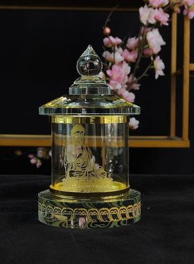 水晶舍利塔装藏密封尊胜陀罗尼