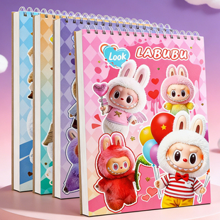 拉布布A4可爱加厚素描本图画本画画速写本手提线圈绘画小学生专用