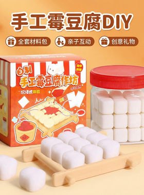 自制霉豆腐玩具套装食玩捏捏乐DIY手工仿真食物网红豆腐乳益智女