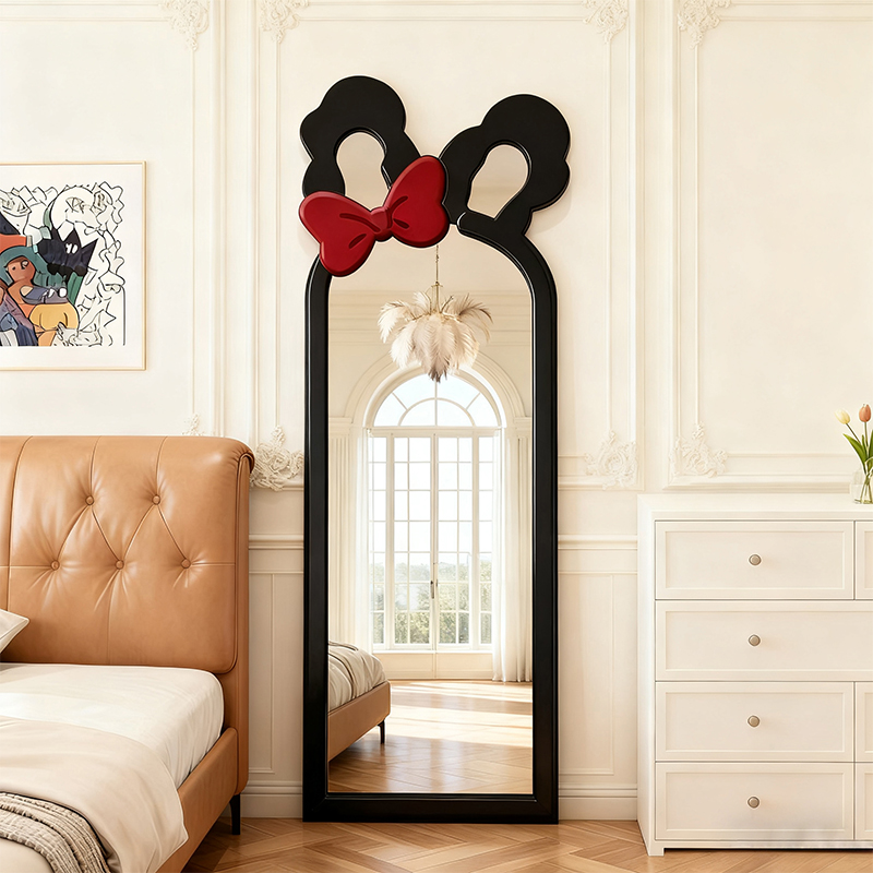 C2创意蝴蝶结落地全身镜