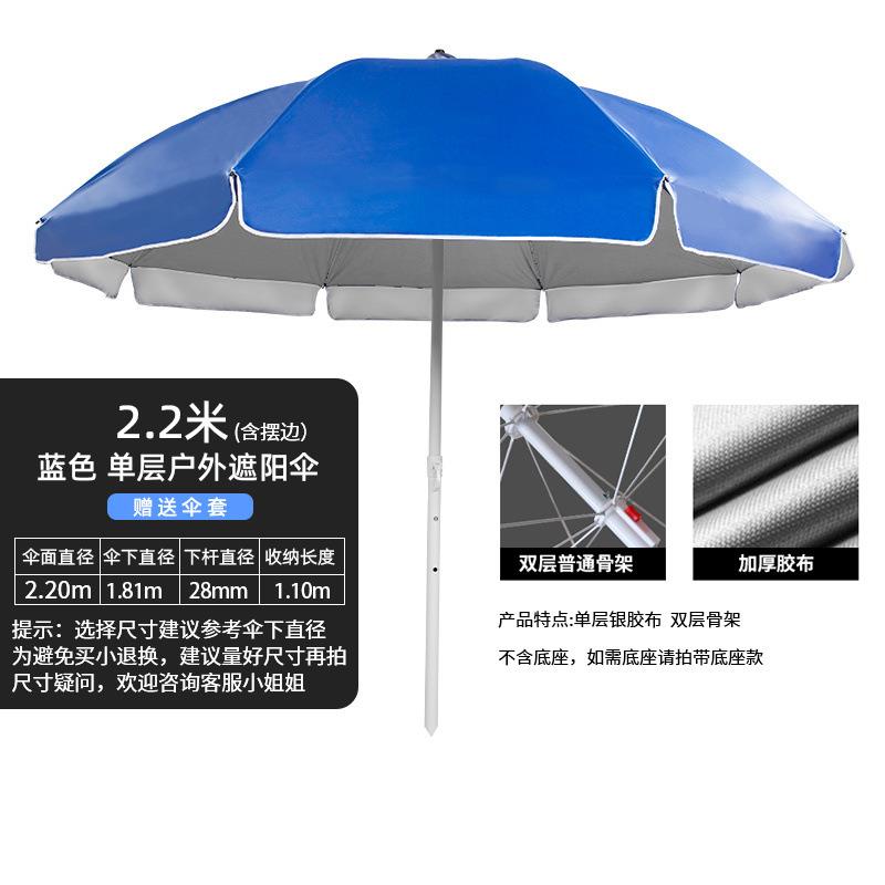 太阳伞超大商用大型遮阳伞雨伞户外摆摊庭院折叠圆伞落地印刷货源