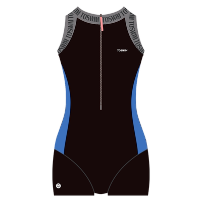 TOSWIM游泳衣女士连体平角竞速游泳馆专用泳衣女高级感2025新款