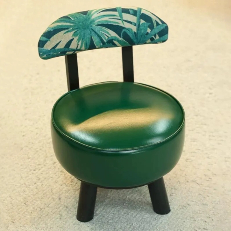 花布入户旋转凳子矮凳子家用