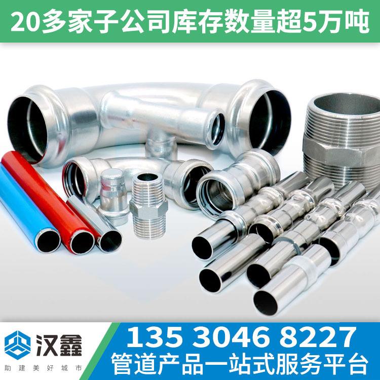 304不锈钢管圆管DN100DN80给排水工程薄壁不锈水管管件价格