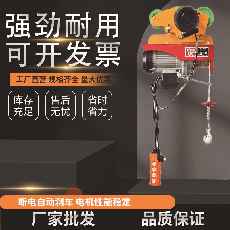 微型电动葫芦220V连体家用小吊机运行跑车行车升降机航吊起重机