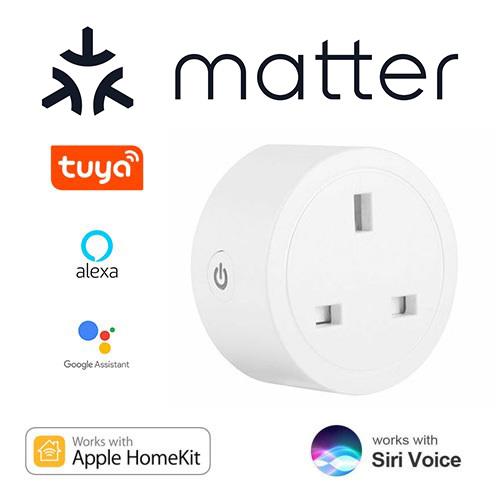 MATTER多平台智能插座英规计量 homekit SIRI语音远程控制自动化