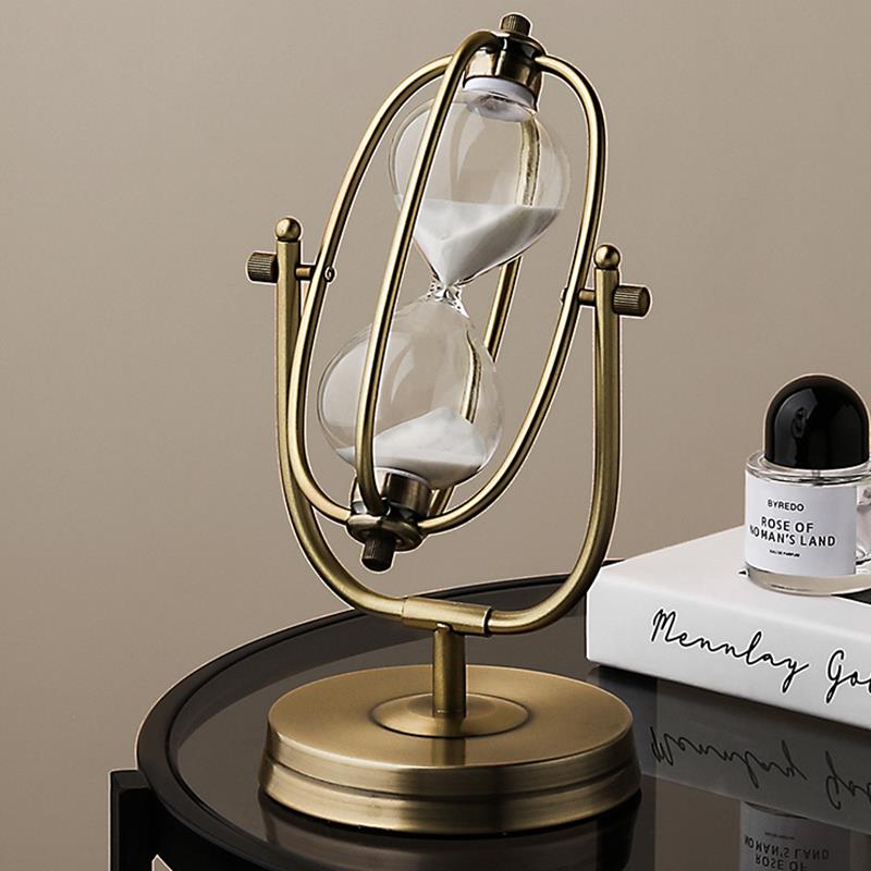 态生活沙漏轻奢计时器高档酒柜办公室桌面客厅卧室摆件现代装饰品