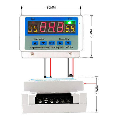 新品新品XH-W3103大功率数显温控器 5000W挂壁式自动温度控制器智