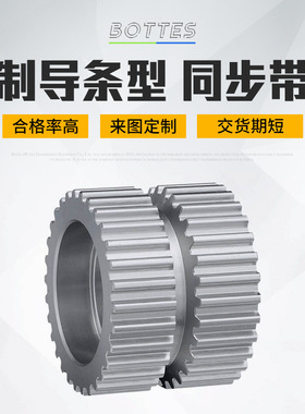 BOTTES机械机床设备铝制同步轮导条型自动化设备同步皮带轮