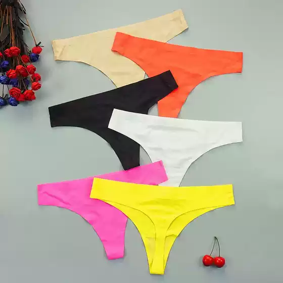 Sexy Thong Panties Woman Seamless Underwear Sports T-back So