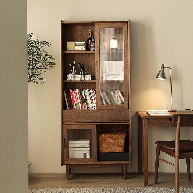 黑胡桃实木书柜置物柜家用北欧日式书房客厅储物柜橡木置物柜,玩具/童车/益智/积木/模型,其它,淘宝优惠券,粉丝福利购,淘宝优惠卷