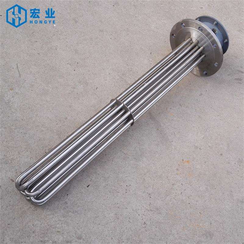 不锈钢大功率法兰电加热管导热油炉锅炉水箱防爆加热管3-200KW