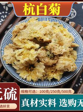 杭白菊中药材杭菊花菊花茶朵花无硫新货白菊花天然正品包邮500g克