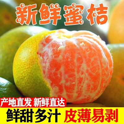 云南蜜橘桔子5斤早熟无籽新鲜橘子孕妇水果整箱当季青皮桔子柑橘