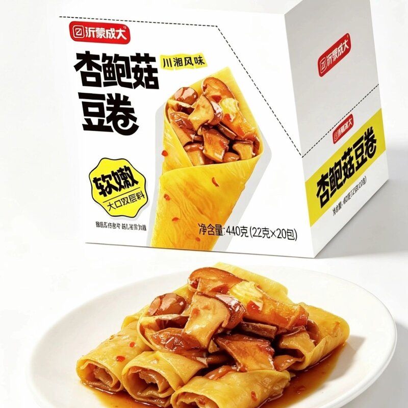 金针菇豆卷香辣豆皮海带夹心豆卷笋深夜零食休闲食品