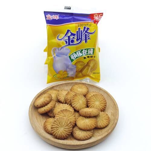 金峰 快乐在线 曲奇饼干小圆饼早餐饼代餐饼零食小包装零食