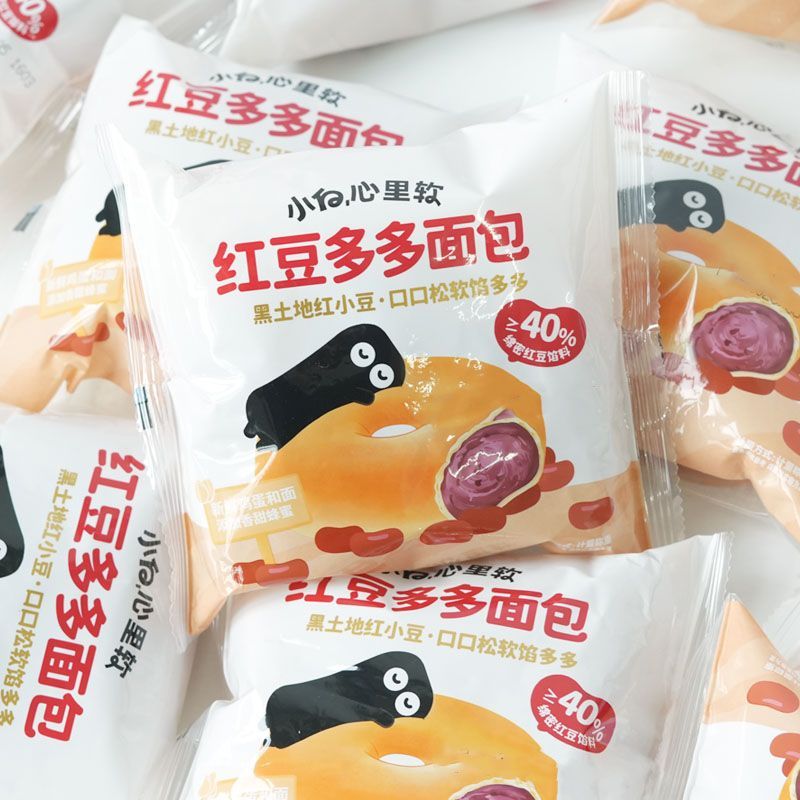 7月小白心里软红豆多多面包营养早餐糕点办公室休闲下午茶点零食