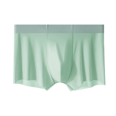 芬腾男士内裤冰丝四角裤无痕男生款聚乳酸抗菌底裆透气平角短裤头