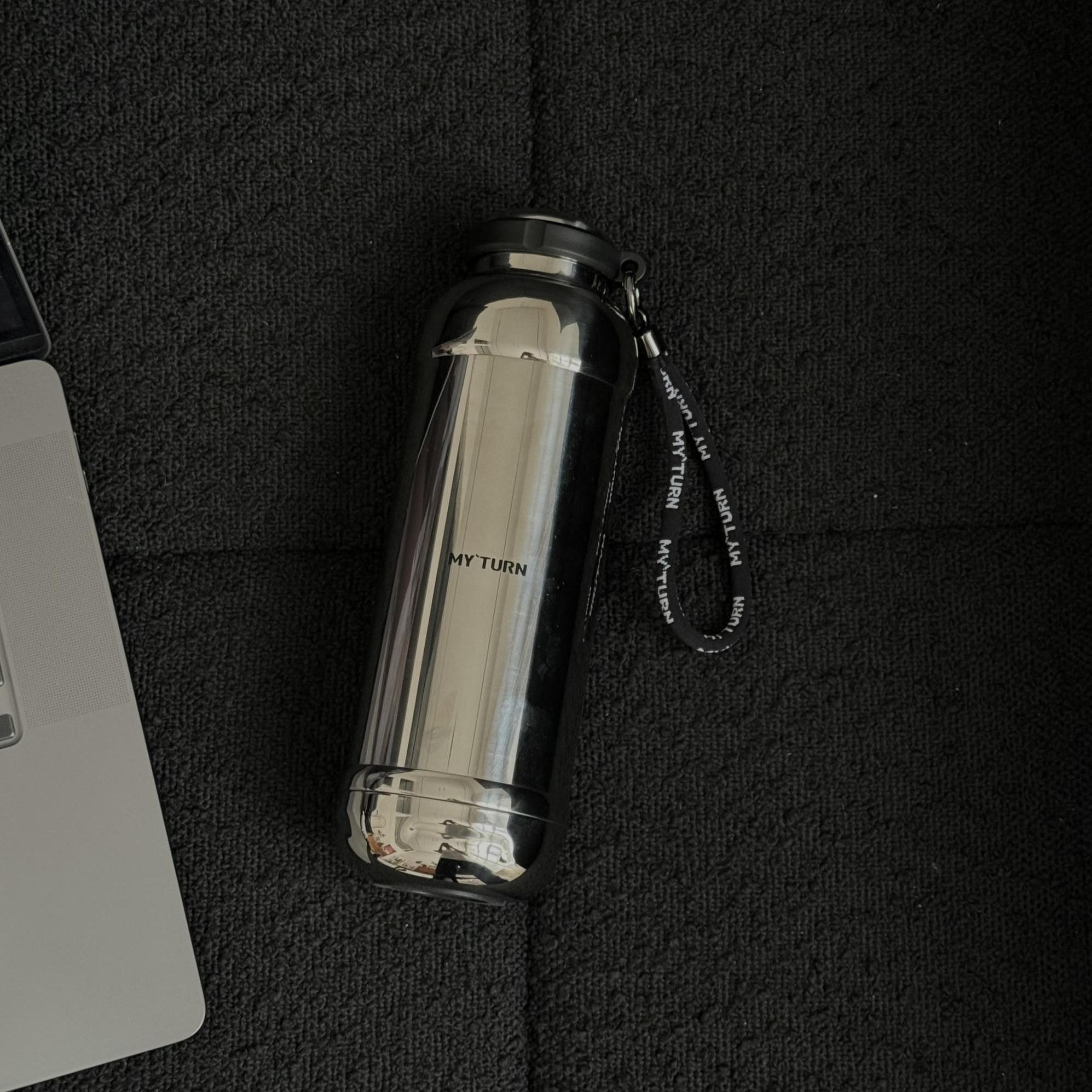 MYTURN麦田的芽 户外咖啡杯大容量随行不锈钢露营杯运动保温水壶