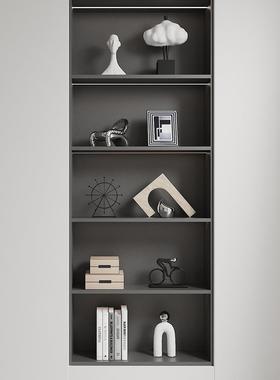现代简约客厅电视柜酒柜书柜摆件高级感壁龛开放格小众设计师摆件